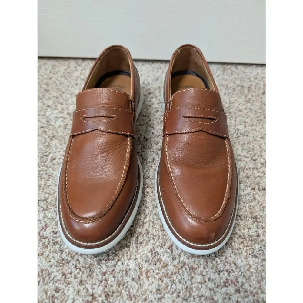 JOHNSON & MURPHY  Men's Casual Dress Shoes/Loafers size 8; Leather, Damage